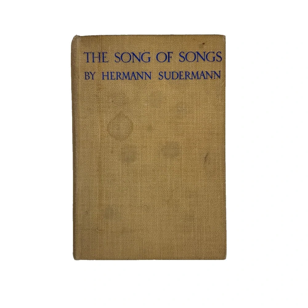 The Song of Songs by Hermann Sudermann 1909 Antique book